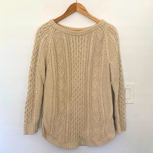 L.L. Bean Fisherman Tunic Sweater size small.